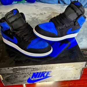 New Air jordan 1 retro high og gs Black/royal blue-White